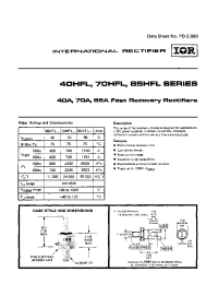 Datasheet 40HFL100S10 manufacturer IRF